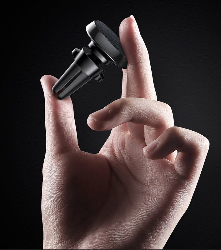 Car Air Outlet, Mobile Phone Holder, Magnetic Car Holder, Leather Type