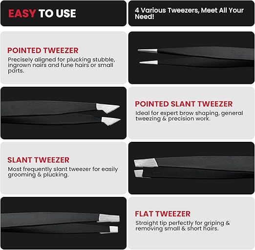 Professional Tweezers Set